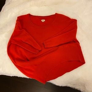 Coral 100% cashmere Wilfred sweater